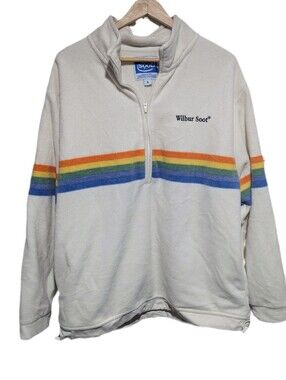 Vintage 1996 Wilbur Soot Polaroid Sweater Men's Oversized 1/4 Zip Pullover -S-